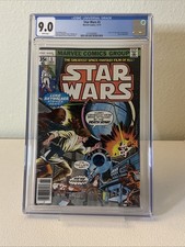 1977 Star Wars #5 Marvel Comics - white pages. newsstand. CGC 9.0 picture