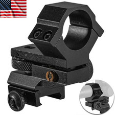 Flashlight Laser Mount 25.4mm Ring Adjustable Windage Elevation 20mm Rail picture