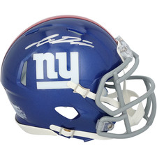 Jaxson Dart Signed Riddell Speed Mini Helmet New York Giants Fanatics Authentic  picture