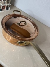 Mauviel 1830 Copper 30cm Sauté Pan w/ Helper Handle & Lid - 6.2 Qt France picture