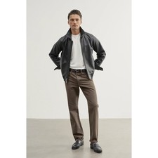 AYR Mens The Normie Taupe Brown Straight Leg Casual Pants Trousers Size 32 Mulch picture
