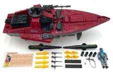 Vintage 1985 GI JOE Cobra Moray Hydrofoil & Lampreys v1 100% Complete with Lens picture