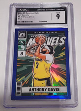 2024-25 Donruss Optic Net Marvels Anthony Davis Blue Prizm #32/49 - CGC 9 MINT picture