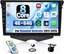 OiLiehu 9in Android 15 Car Stereo Hyundai Veloster 2011-2015 CarPlay 4+64GB GPS picture