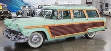 PRE-ORDER Esval 1956 Ford Country Squire Station Wagon Light Green Wood 1/43 picture