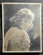 Vintage MAY ALLISON Autographed 8x10 Studio Photo Silent Film Star Ink Signed picture