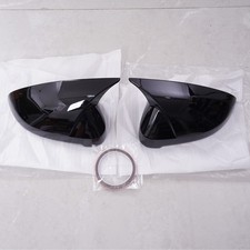 2X For Audi A4 B9 S4 A5 S5 2017-2025 Gloss Black Rearview Side Mirror Cover Caps picture