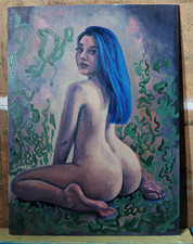 oil painting of a woman 9×12 inches picture