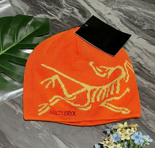 NEW Arc'teryx Bird Head Toque Beanie Orange Merino Wool Ski Winter Hat Unisex picture