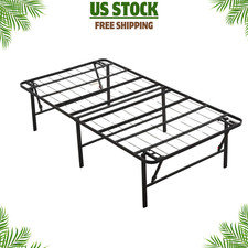 Mainstays Twin 18 in High Profile Foldable Steel Platform Bed Frame, No Box Spri picture