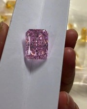 Diamond 4 Ct Investment Natural Radiant Cut Vivid Fancy Pink Diamond Certified picture