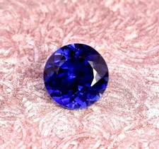 Royal Blue Sapphire Natural Kashmiri Certified Round Cut 10.05 Ct Loose Gemstone picture