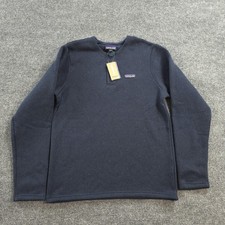 Patagonia Better Sweater Mens Small Blue Henley Fleece Pullover Regular Fit NEW picture