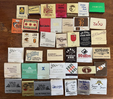 40 Vintage Matchbooks Lot Restaurant Hotel Advertising Travel Collectibles picture