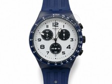🔥 Brand New 🔥 Swatch Travel Choc SUSN408 Chronograph Watch 42mm Blue picture