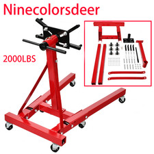 2000 LBS Folding Engine Stand Vehicle Engine Block Stand 360 Degree Head picture