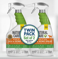 2 PK Natural Care+ Flea & Tick Home Spray 32oz Plant Based for Dogs & Home picture