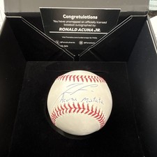 Ronald Acuna Jr. Signed Baseball Fanatics Authentic Authenticated Atlanta Braves picture
