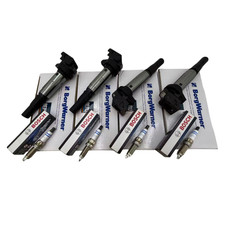 Bosch OEM Ignition Coil & Spark Plug Double Platinum (4sets) OEM for BMW 2.0L picture