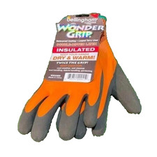 Wonder Grip (Medium) Orange WG338 Waterproof Insulated Coated Latex (1-Pair) picture