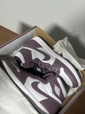 Nike Air Jordan 1 Mid Purple White Sneakers Size 13 New with Box picture