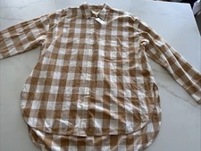 Maeve By Anthropology Plaid Shirt NWT Sz M picture