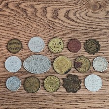 Iowa Trade Token Lot - Waterloo, Dysart, Solon, Goldfield, Lawton, New Albin,... picture