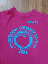 Vintage Oregon Country Fair Staff 1986 T-Shirt picture