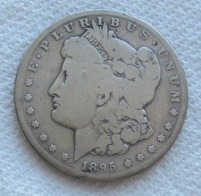 1895-S $1 Morgan Silver Dollar Rare Key Date San Francisco S Mint Cleaned Coin picture