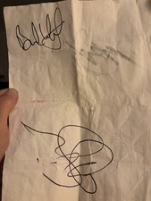 MICHAEL ANTHONY JOE SATRIANI BRAD WHITFORD AUTO AUTOGRAPHED TICKET VAN HALEN picture
