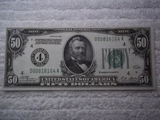 1928 $50 FRN GOLD DEMAND NOTE  Cleveland  