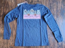 VINEYARD VINES Halloween Dog Ghost Long Sleeve Sz XS Vintage Whale Shirt NWT picture