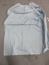 1 NEW blue SNOW FLAKE TWILL HOSPITAL PATIENT GOWN MEDICAL EXAM GOWNS TYE BACK picture