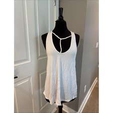 We The Free White Strappy Keyhole Tank picture