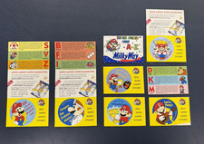 Sticker Lot of 8: 1993 Nintendo Super Mario Bros. Milky Way Germany German Promo picture