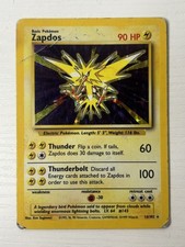 Zapdos 016/102 Base Set Holo DMG picture