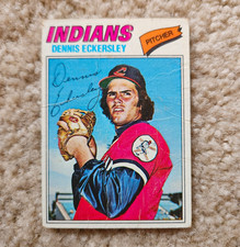 Topps 1977 Topps Base Set Dennis Eckersley #525 Cleveland Indians picture