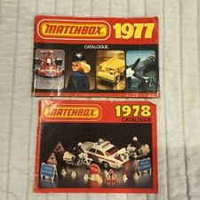 LOT 2 MATCHBOX CATALOGS 1977 & 1978 GOOD CONDITION picture