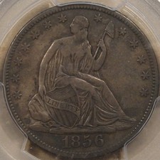 1856-S Seated Liberty Half 50c PCGS Certified VF35 Tough Date picture