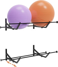 1 Pack Large Exercise Yoga Ball Holder Wall Mount, Adjustable Rack picture