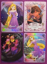 Disney Tangled Rapunzel 4 Card Lot Shining Soul Holo Foil Flynn Rider Pascal picture