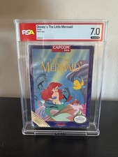 Disney’s The Little Mermaid NES 1991 Factory Sealed PSA 7.0 Seal B H-Seam Capcom picture