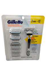 NEW Gillette SkinGuard Men's Razor Handle + 7 Cartridges picture