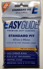 1 Pack of 100 Shellz Easy Glide Soft Penny Sleeves Standard Fit Cut Corners picture