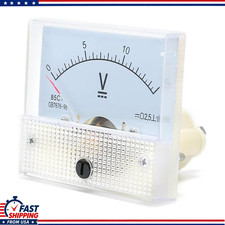 Analog Panel Meter Voltmeter 0-15V DC, 85C1 Type, 65mm x 56mm Front FaStyle: 15V picture