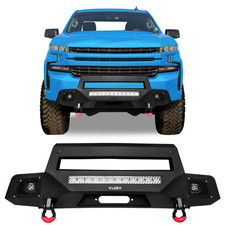 Vijay  Fits 2019-2022 Chevy Silverado 1500 Front Bumper With Winch Plate&Lights picture