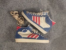 Rare Vintage 1979's Adidas France Superskate Hi top White Blue sneakers Used picture