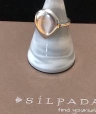 SILPADA  925 Sterling Silver Raindrop Ring R2862 Size 7.25 - 7.5 picture