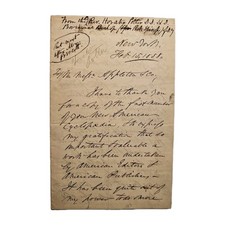 1858 Bishop Horatio Potter ALS to Appleton & Co re: New American Cyclopaedia picture