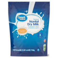 Great Value Instant Nonfat Dry Milk, 25.6 oz, Bag, picture